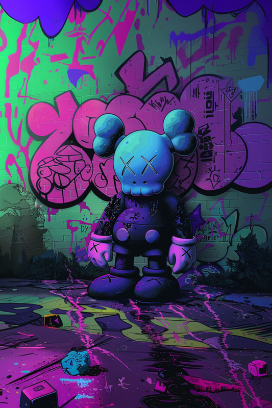 Custom Made Toxic KAWS Semi Gloss Poster